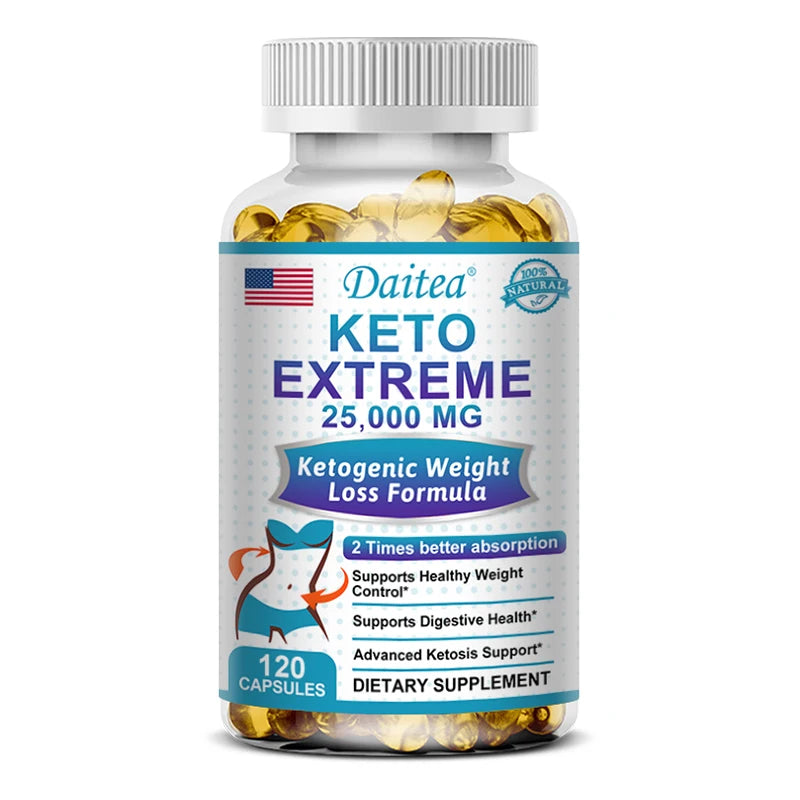 Advanced Ultra-Potency Keto Complex 25,000mg – Weight Management, Clean Energy & Metabolism (120 Capsules)
