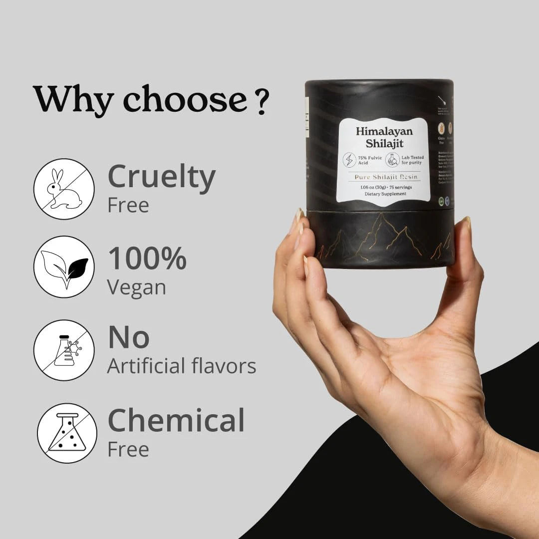 Pure Himalayan Shilajit Resin High Potency For Men | Premium Care