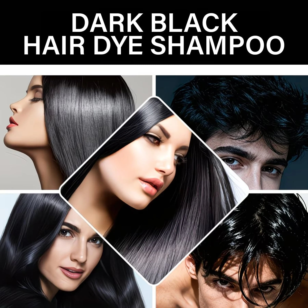 Dark Black Color Enhancing Shampoo With Keratin Biotin | Premium Care