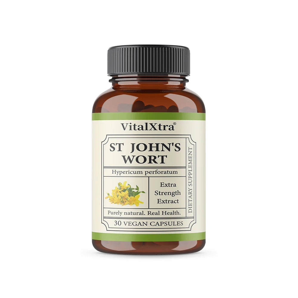 Herbal Supplement St. John’s Wort, Promotes a Positive Outlook, Non-GMO, Vegan Capsules