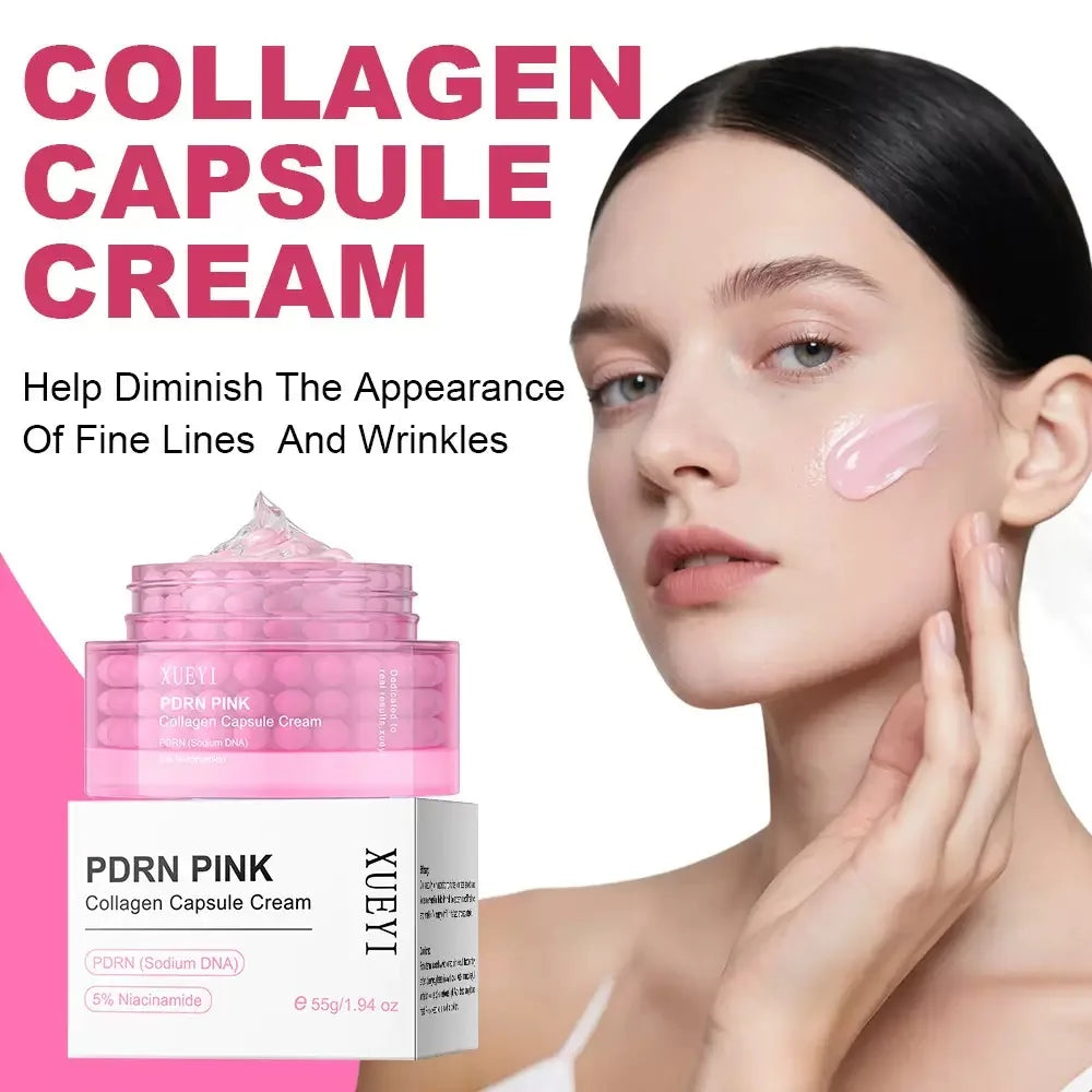 Korean Pdrn Pink Collagen Capsule Cream With Niacinamide | Premium Care