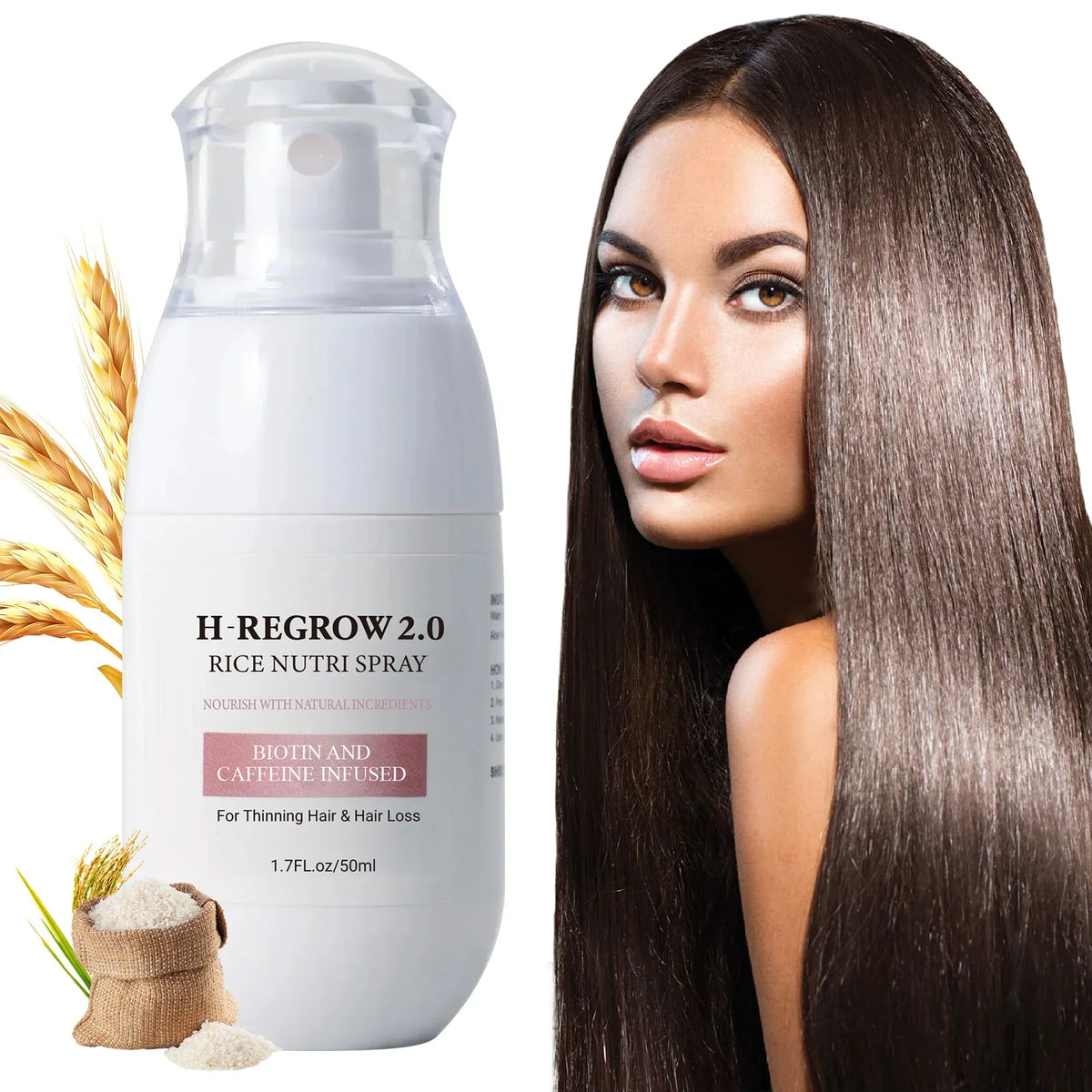 Hair Spray Rice Water Strong Hair Follicle Root | Premium Care
