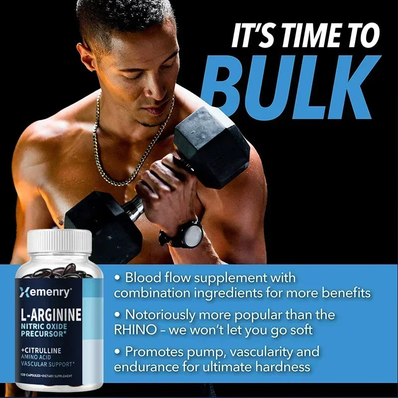 L-Arginine Nitric Oxide Complex – Endurance, Strength & Muscle Growth Formula