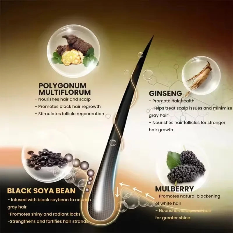 Gray White Hair Treatment Serum Cover White Hair | Premium Care