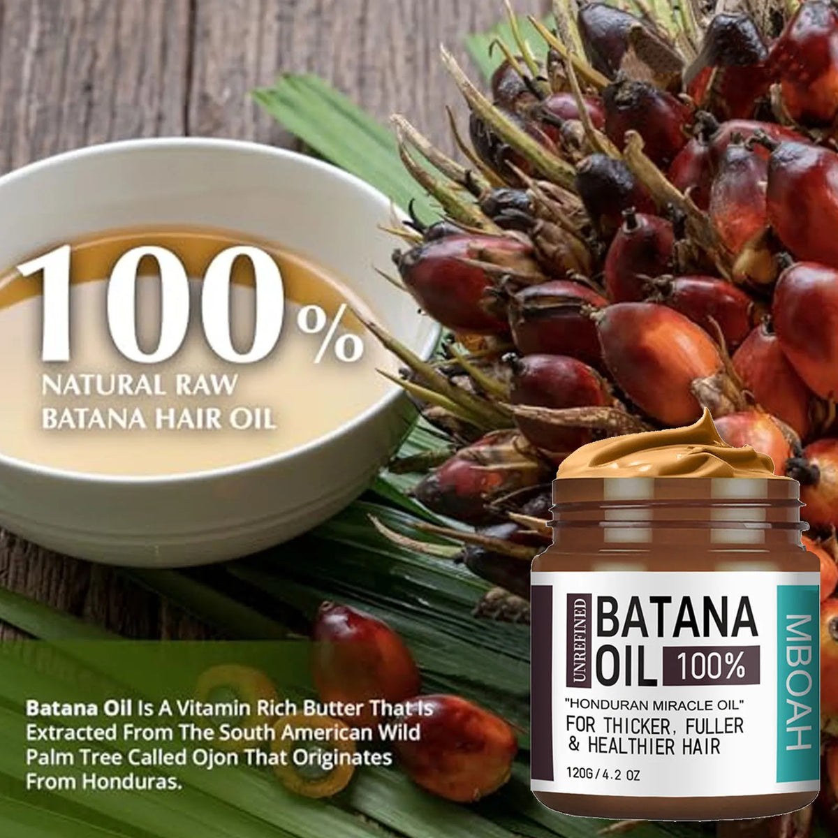 100 Batana Oil From Honduras Get Fuller Thicker | Premium Care