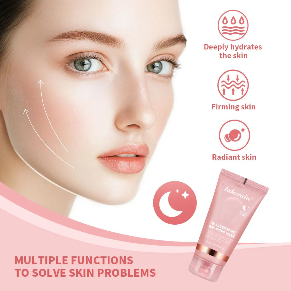 Lakerain Collagen Night Wrapping Mask Elasticity Hydration Care | Premium Care