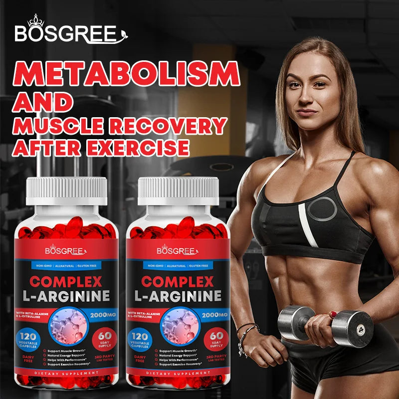 L-Arginine Cardio & Muscle Support Complex – Heart Health, Circulation & Exercise Performance