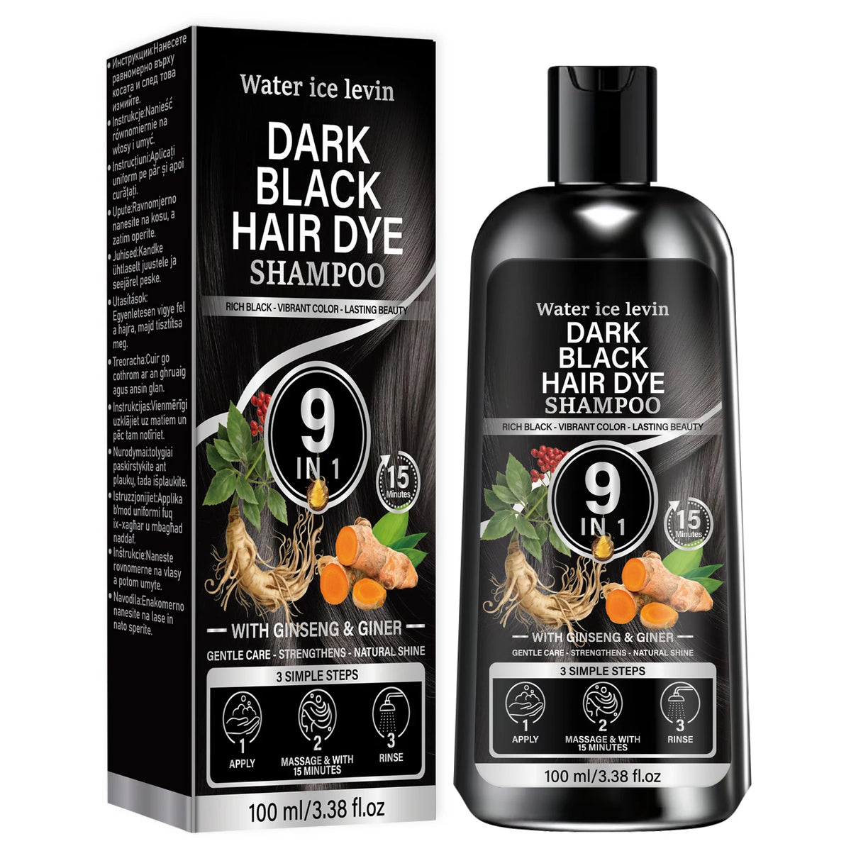 Dark Black Color Enhancing Shampoo With Keratin Biotin | Premium Care