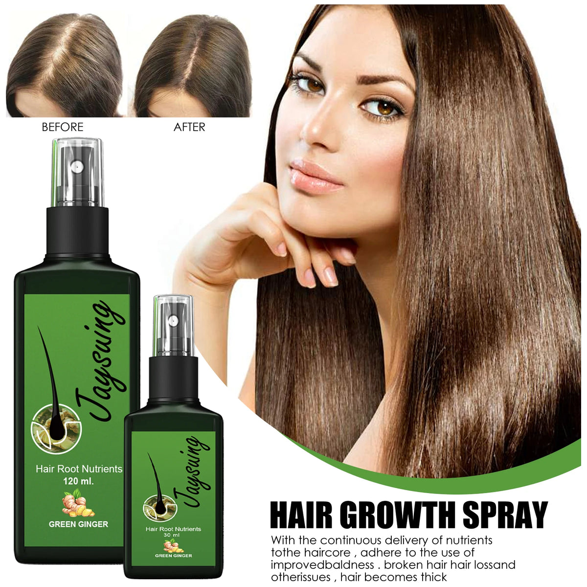 Hair Care Serum Gently Nourishing Massages The Scalp | Premium Care