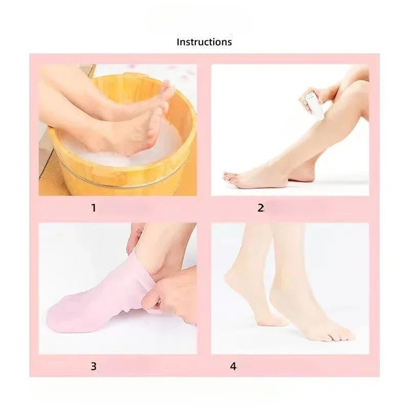 Silicone Moisturizing Socks Exfoliating Gel Heel Socks Callus | Premium Care