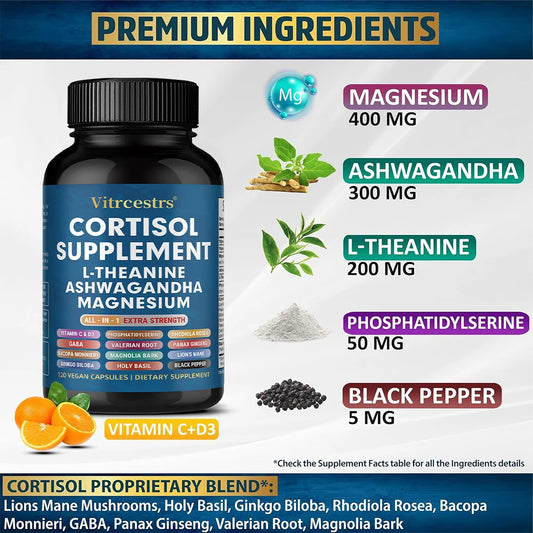 Garmtar 13-in-1 Cortisol Support & Adrenal Health Matrix - Garmtar Pure Supplements