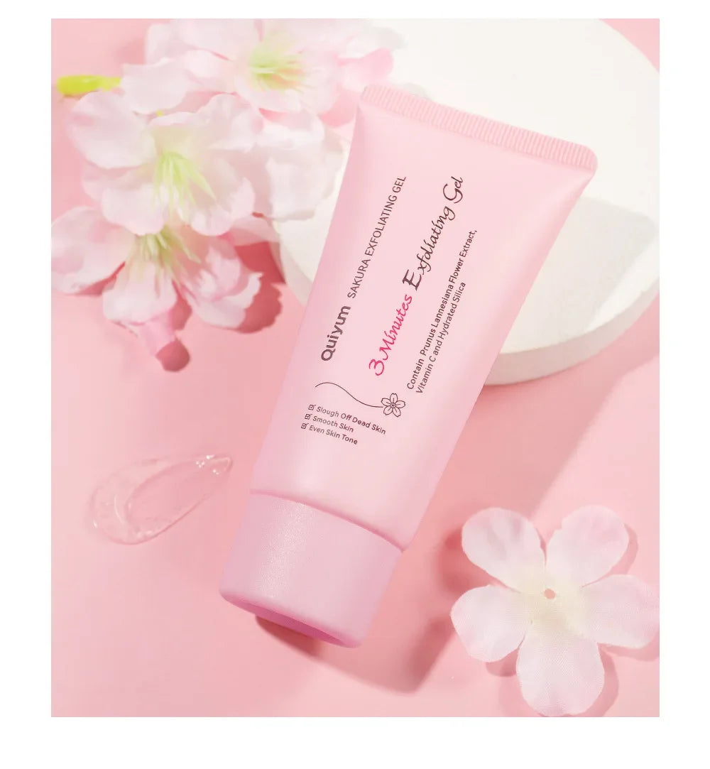 Sakura Exfoliating Peeling Gel Facial Scrub Moisturizing Nourishing | Premium Care