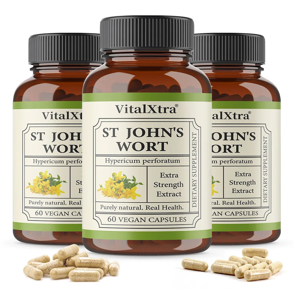 Herbal Supplement St. John’s Wort, Promotes a Positive Outlook, Non-GMO, Vegan Capsules