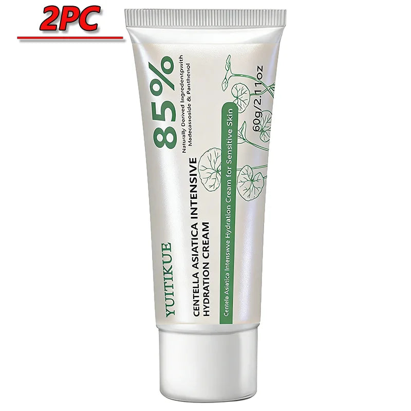 YUITIKUE Centella Asiatica Cream 85% Intensive Hydration Repair for Sensitive Skin with Panthenol 60g