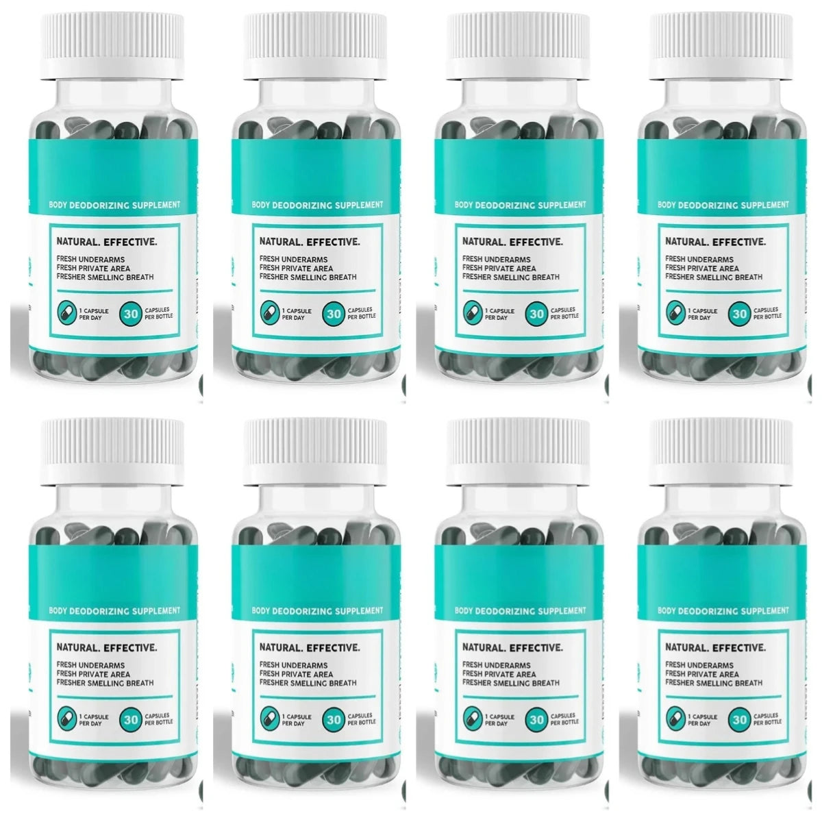 Natural Chlorophyll Deodorizing & Gut Wellness Capsules (30 Count)