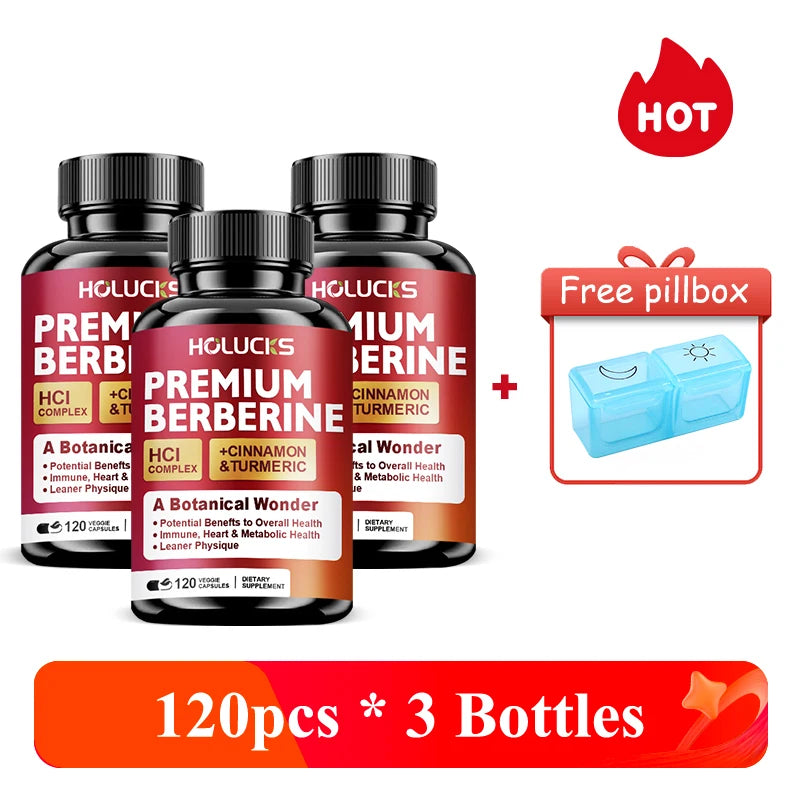 High-Potency Berberine Supplement, Support Insulin Sensitivity & Healthy Cholesterol, Hormonal Balance, Aids Healthy Metabolism