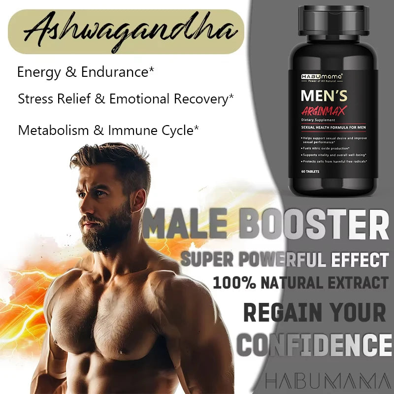 Men's L-Arginine Performance Matrix (60 Tablets) – Male Vitality, Muscular Strength & Endurance