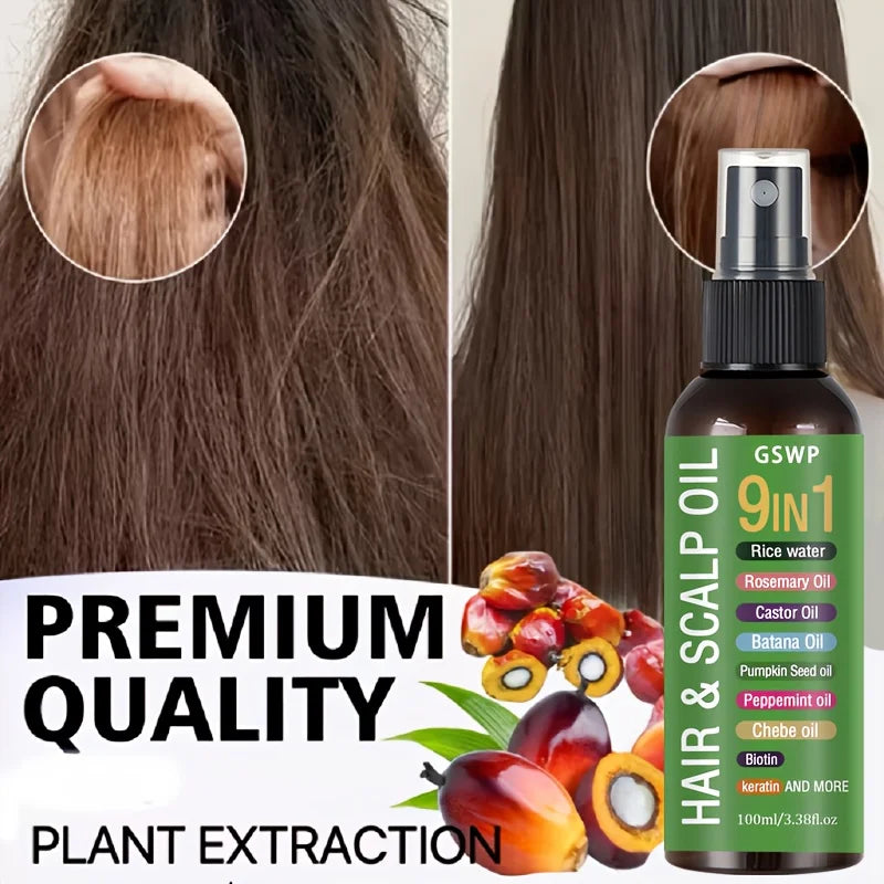 Gswp 9 In 1 Hair Oil Tames Dryness | Premium Care