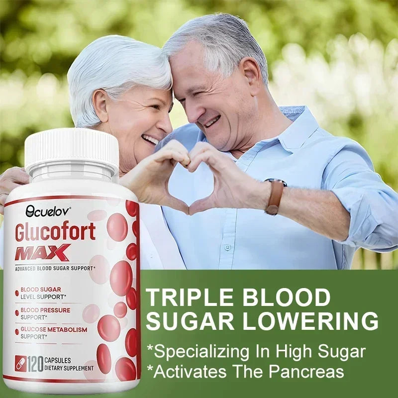 All-natural Blood Sugar Support Supplement Balances Blood Sugar, Blood Pressure, Glucose Metabolism, Non-GMO, Gluten-free