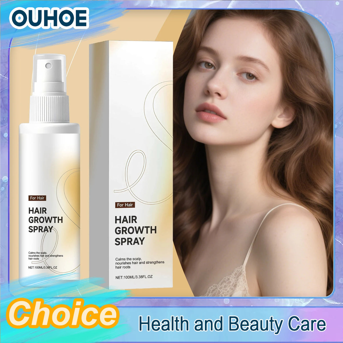Hair Growth Spray Nourish Moisturize Scalp Plump Strengthen | Premium Care