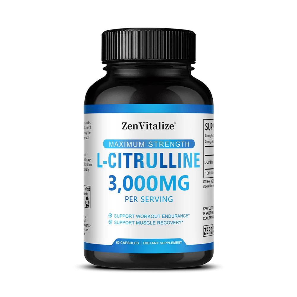 L-citrulline Supplement - Healthy Muscle Building, Energy, Strength, Immune System Support