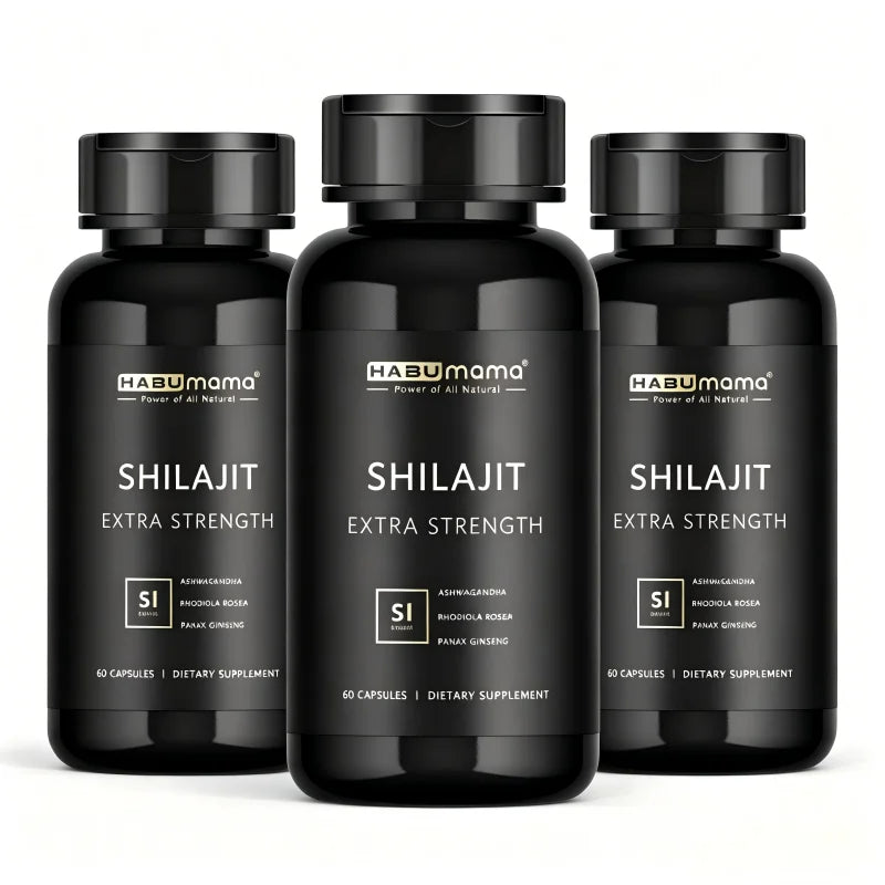 Purified Shilajit Vitality & Endurance Capsules (with Ashwagandha & Tribulus)