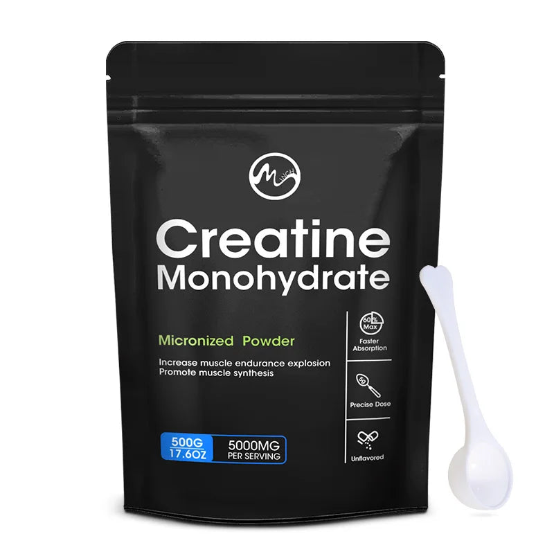 Pure Micronized Creatine Monohydrate – Lean Muscle Growth, Power & Workout Fatigue Relief