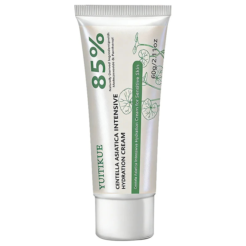 YUITIKUE Centella Asiatica Cream 85% Intensive Hydration Repair for Sensitive Skin with Panthenol 60g