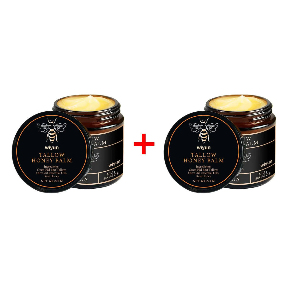 Tallow Honey Balm Glowing Hydrating Skin Enhacne Elasticity | Premium Care