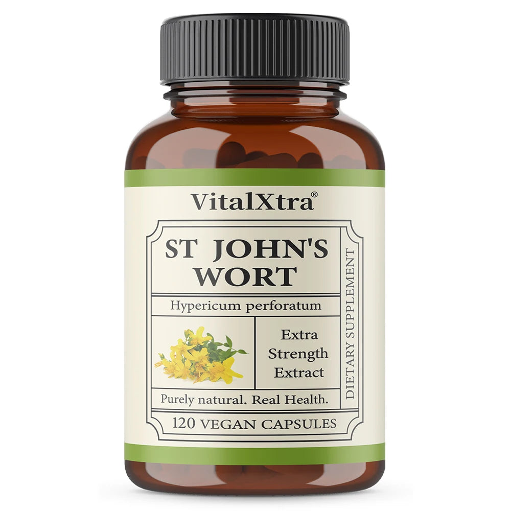 Herbal Supplement St. John’s Wort, Promotes a Positive Outlook, Non-GMO, Vegan Capsules