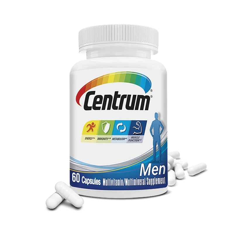 Men's Daily Multivitamin and Mineral Supplement – Energy, Muscle Mass, Immune Defense & Metabolism (90 Capsules)