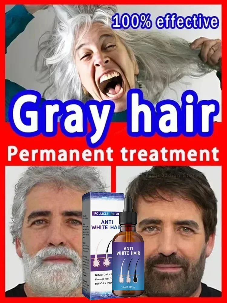 24 New White To Black Gray White Hair | Premium Care