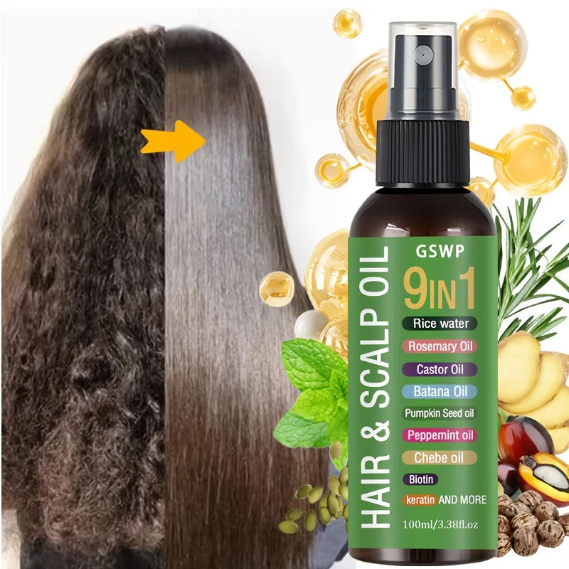 Gswp 9 In 1 Hair Oil Tames Dryness | Premium Care