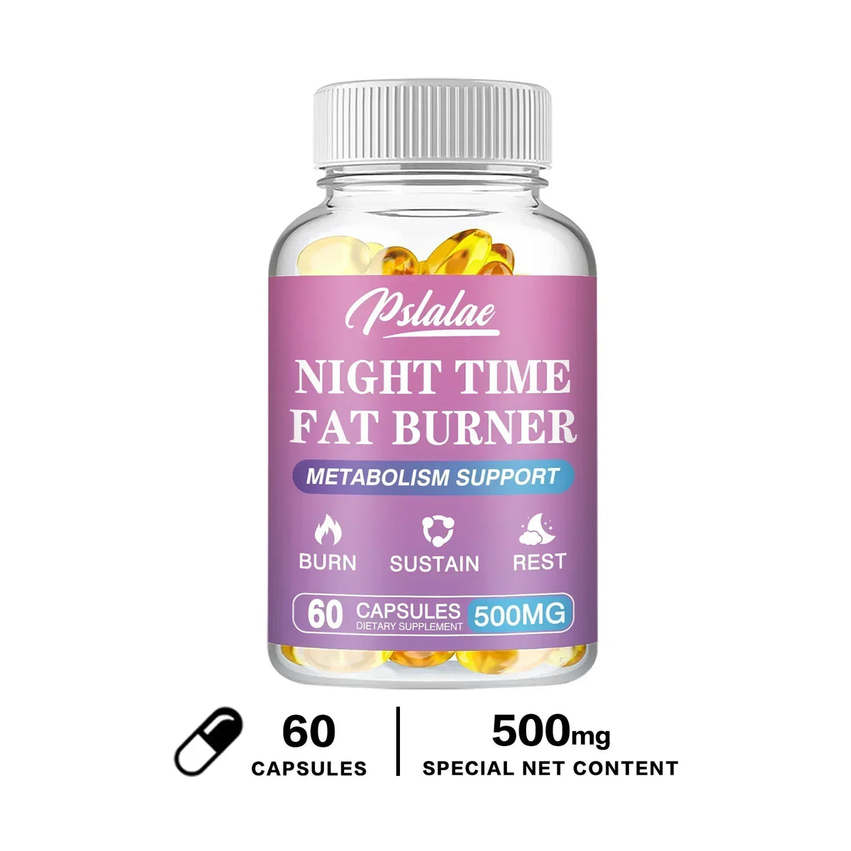 Nighttime Fat Burner Supplement - for Weight Loss, Boost Metabolism, Suppress Appetite Diet,Healthy Weight Management