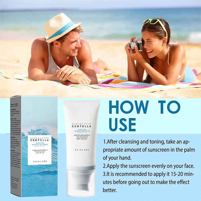50 Facial Sunscreen Centella Protector Solar Sunblock Skin | Premium Care