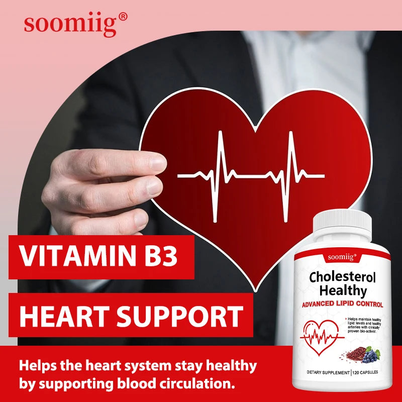Cholesterol Health Supplement – Plant Phytosterols, Red Yeast Rice & CoQ10 for Heart & Lipid Wellness