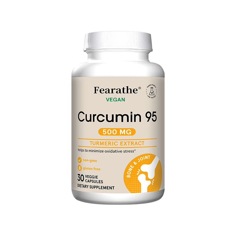 Turmeric Curcumin Capsules 95% Standardized Curcuminoids with Black Pepper – Fast Joint Comfort & Flexibility (120 Count)