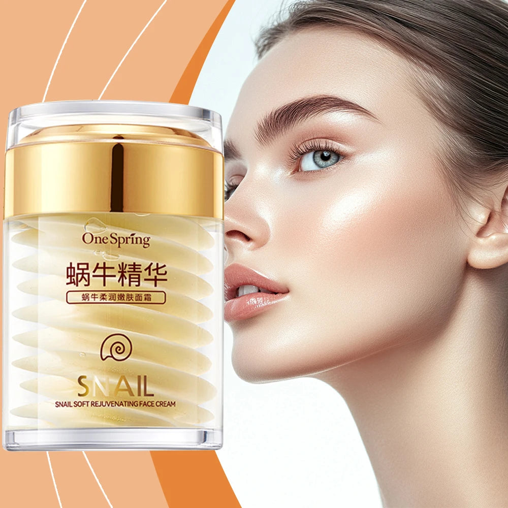 Snail Collagen Cream Anti Aging Fade Fine Lines Wrinkle Lightening Moisturizing Lifting Smoothing Nourishing Korean Cosmetics