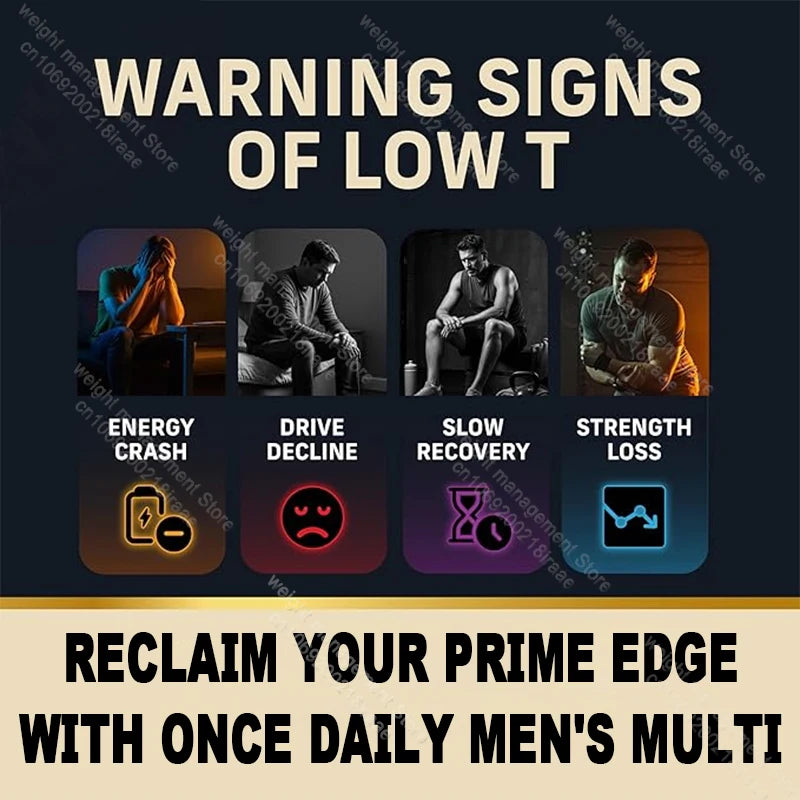Men's Once Daily Multi-Vitality & Performance Complex – Male Firmness, Stamina & L-Arginine Support