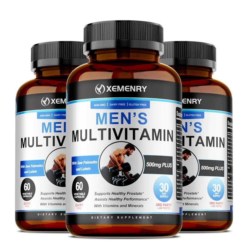 Men's Multivitamin Supplements - Antioxidant, Bone, Immune, Energy, Metabolism, Muscle Function