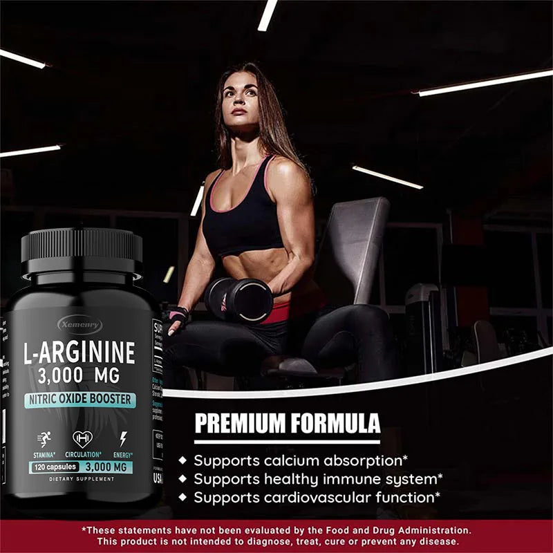 L-Arginine Workout Performance Capsules – Exercise Energy, Strength & Endurance Support