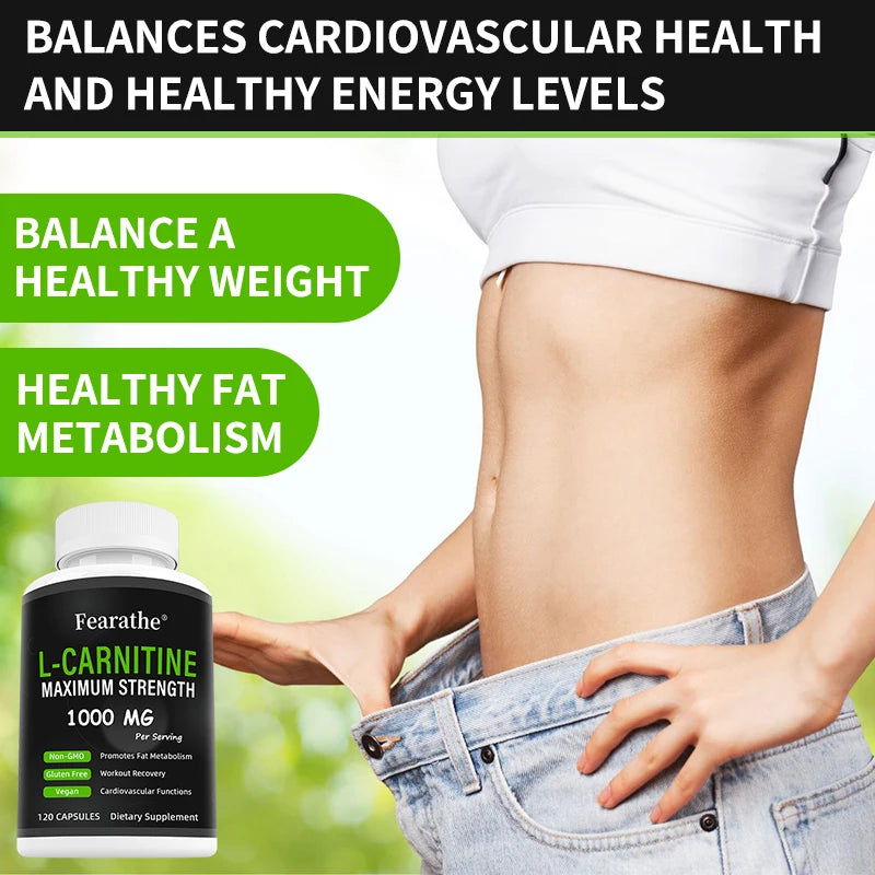 Garmtar L-Carnitine 1000mg Metabolic & Energy Matrix - Garmtar Pure Supplements