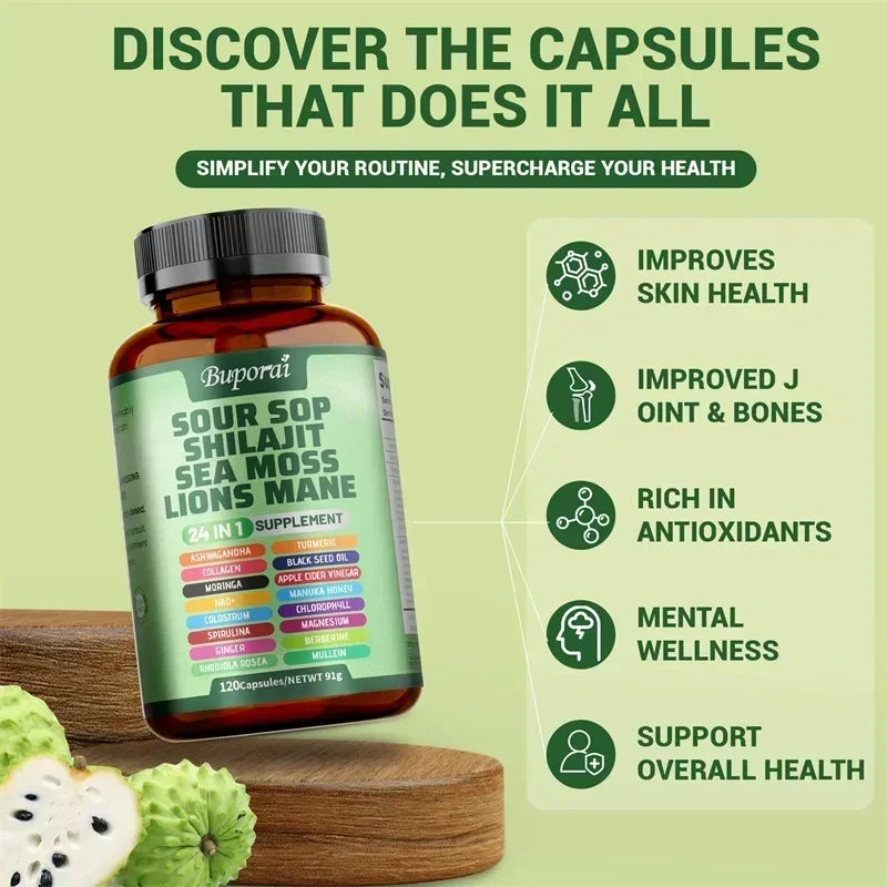 Garmtar 24-in-1 Soursop Graviola & Superfood Complex - Garmtar Pure Supplements