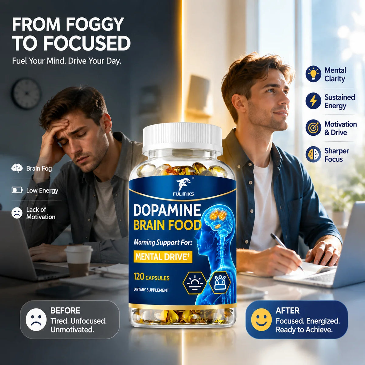 Garmtar Dopamine Brain Food & Nootropic Drive Matrix - Garmtar Pure Supplements