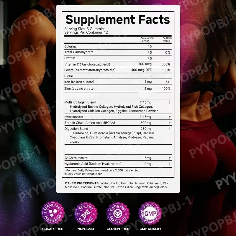 Garmtar Creatine Monohydrate Gummies + Collagen & BCAA - Garmtar Pure Supplements