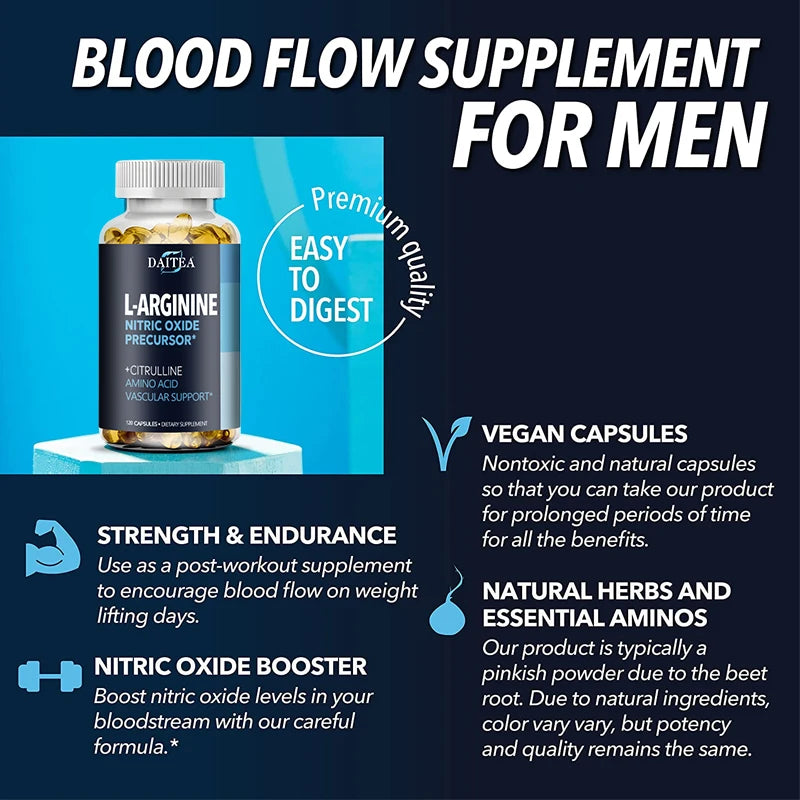 L-Arginine Athletic Fuel Complex – Workout Energy, Muscular Strength & Endurance Support (Non-GMO)