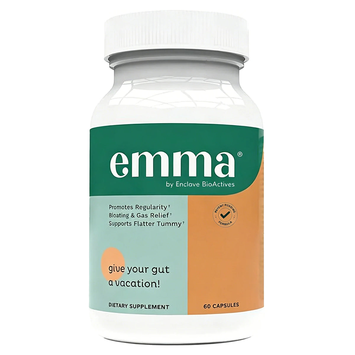 Gut health relief supplement, supports leaky gut and digestive system, relieves constipation, bloating, and gas, 60 capsules
