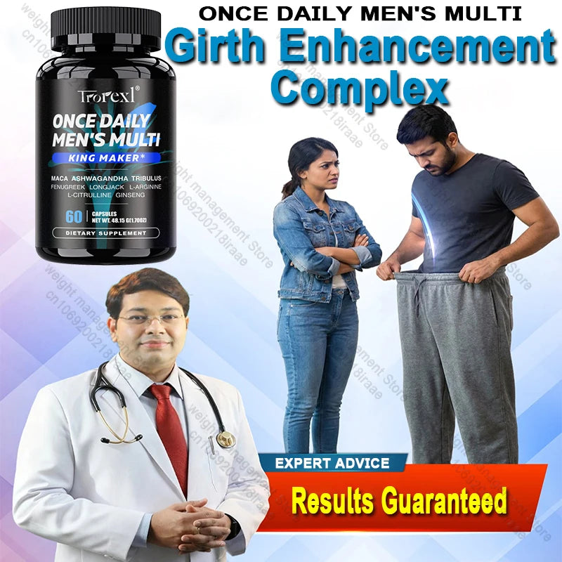 Men's Once Daily Multi-Vitality & Performance Complex – Male Firmness, Stamina & L-Arginine Support