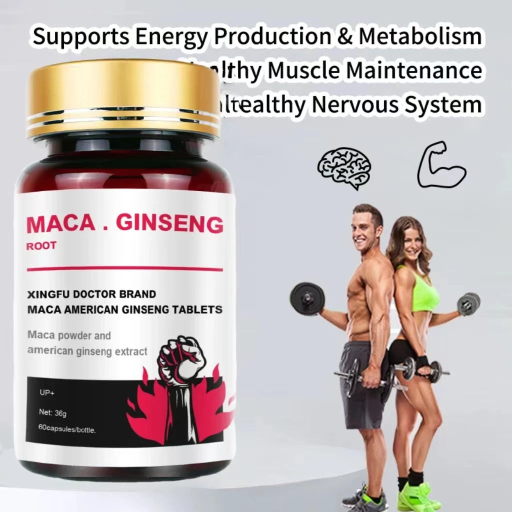 Garmtar Black Maca & American Ginseng Stamina Capsules - Garmtar Pure Supplements