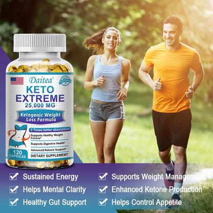 Advanced Ultra-Potency Keto Complex 25,000mg – Weight Management, Clean Energy & Metabolism (120 Capsules)